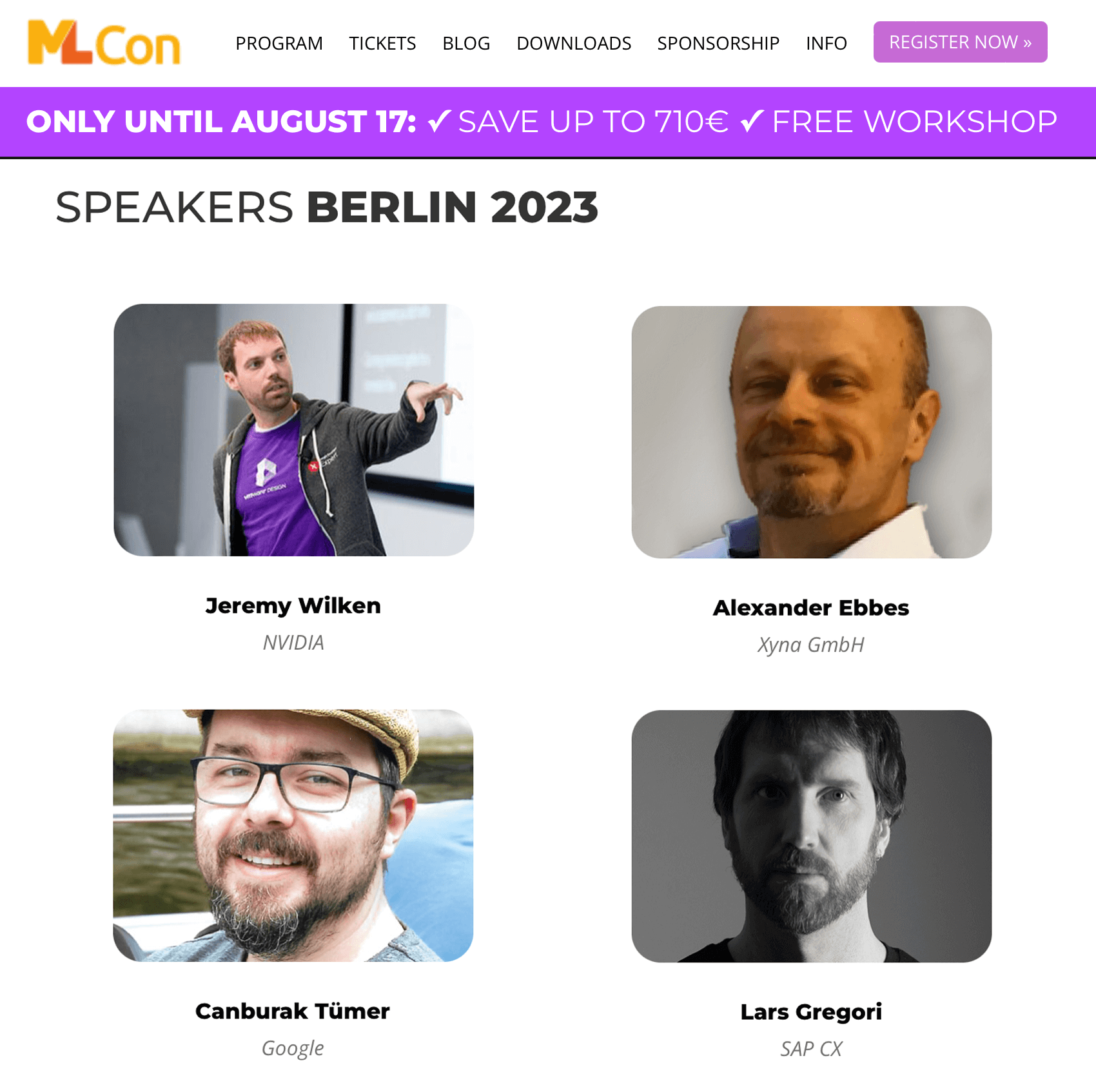 MLCon Speakers